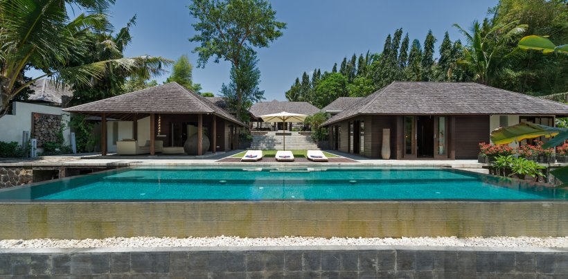 Villa Mata Air, Vue depuis la piscine